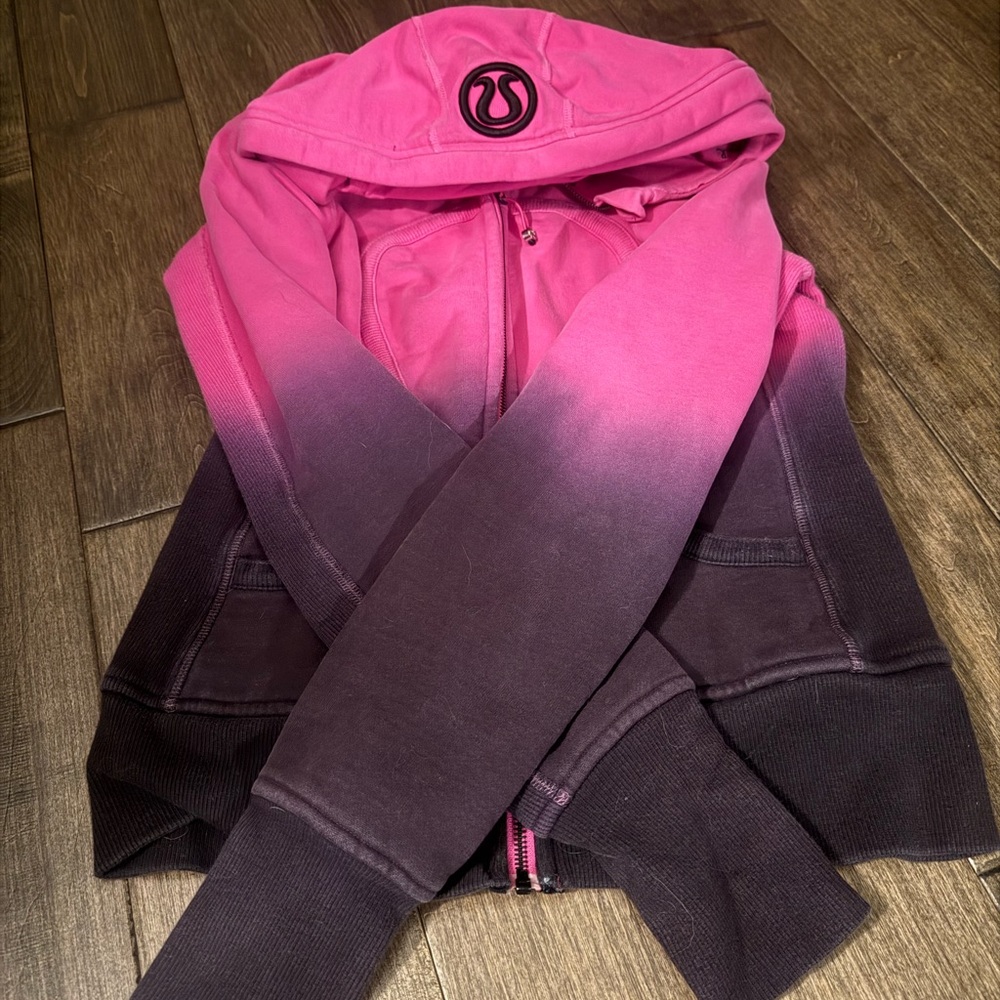 Lululemon Special Edition Scuba Hoodie – Pink/Purple Ombré size 6